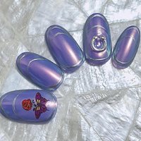 ハンド ラメ ハート チェーン デコ Kyara Nailのネイルデザイン No ネイルブック