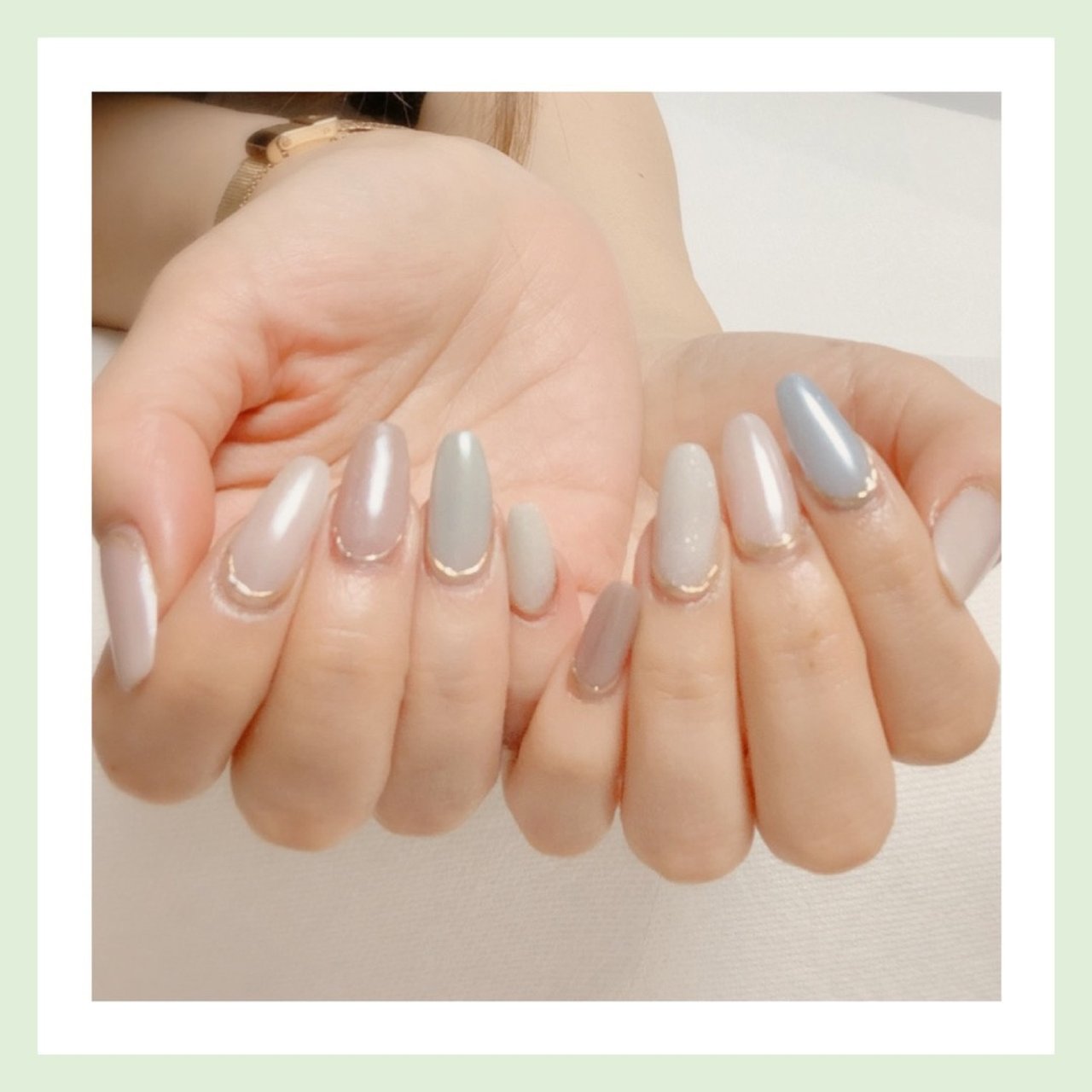 春 オールシーズン 女子会 ハンド シンプル Grateful Nails あっちゃんこのネイルデザイン No ネイルブック