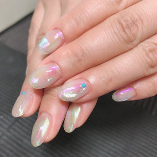 おすすめ順 オーロラ転写箔のネイルデザイン ネイルブック