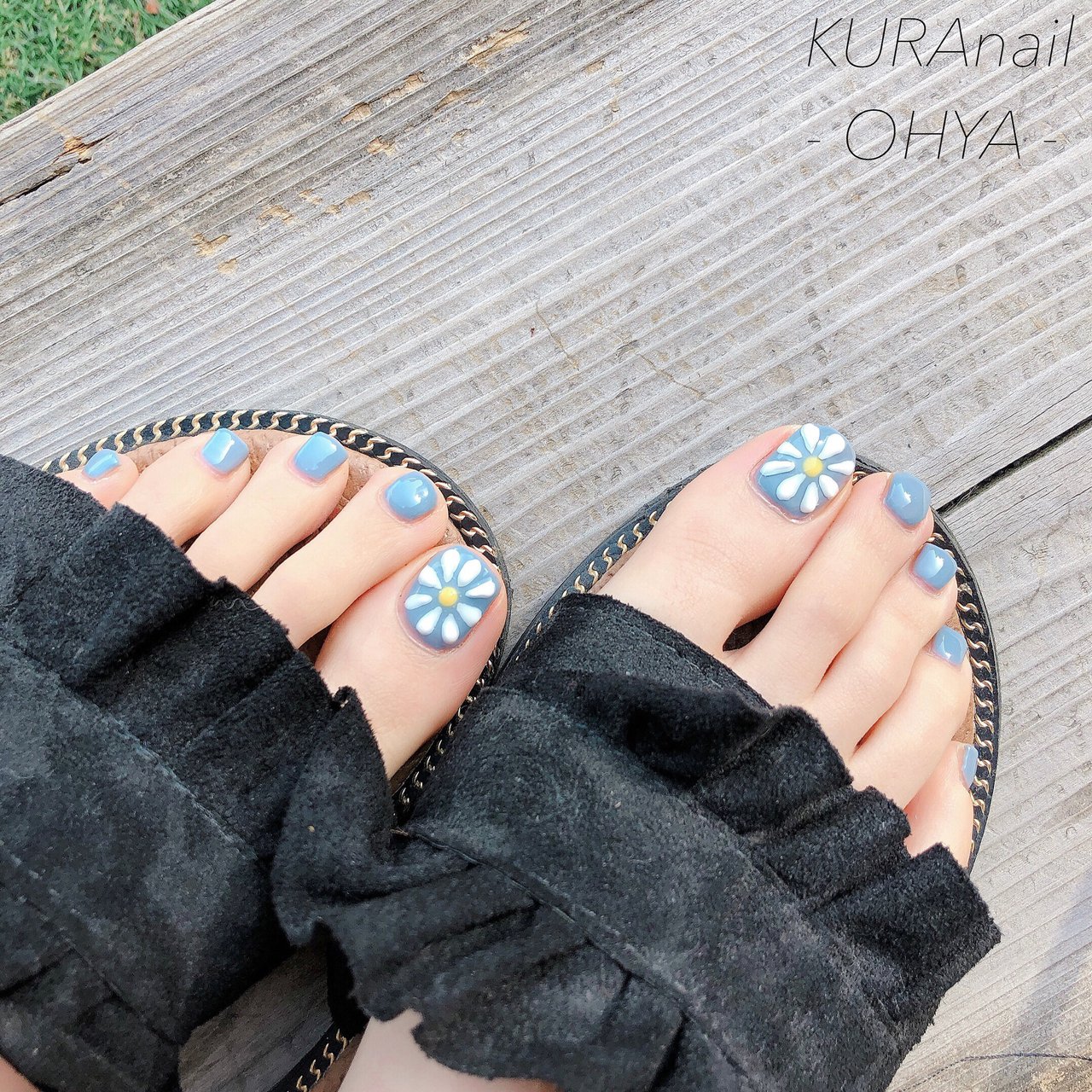 春 夏 フット Kura Nail Ohya のネイルデザイン No ネイルブック