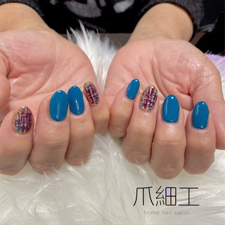 青緑のネイルデザイン ネイルブック