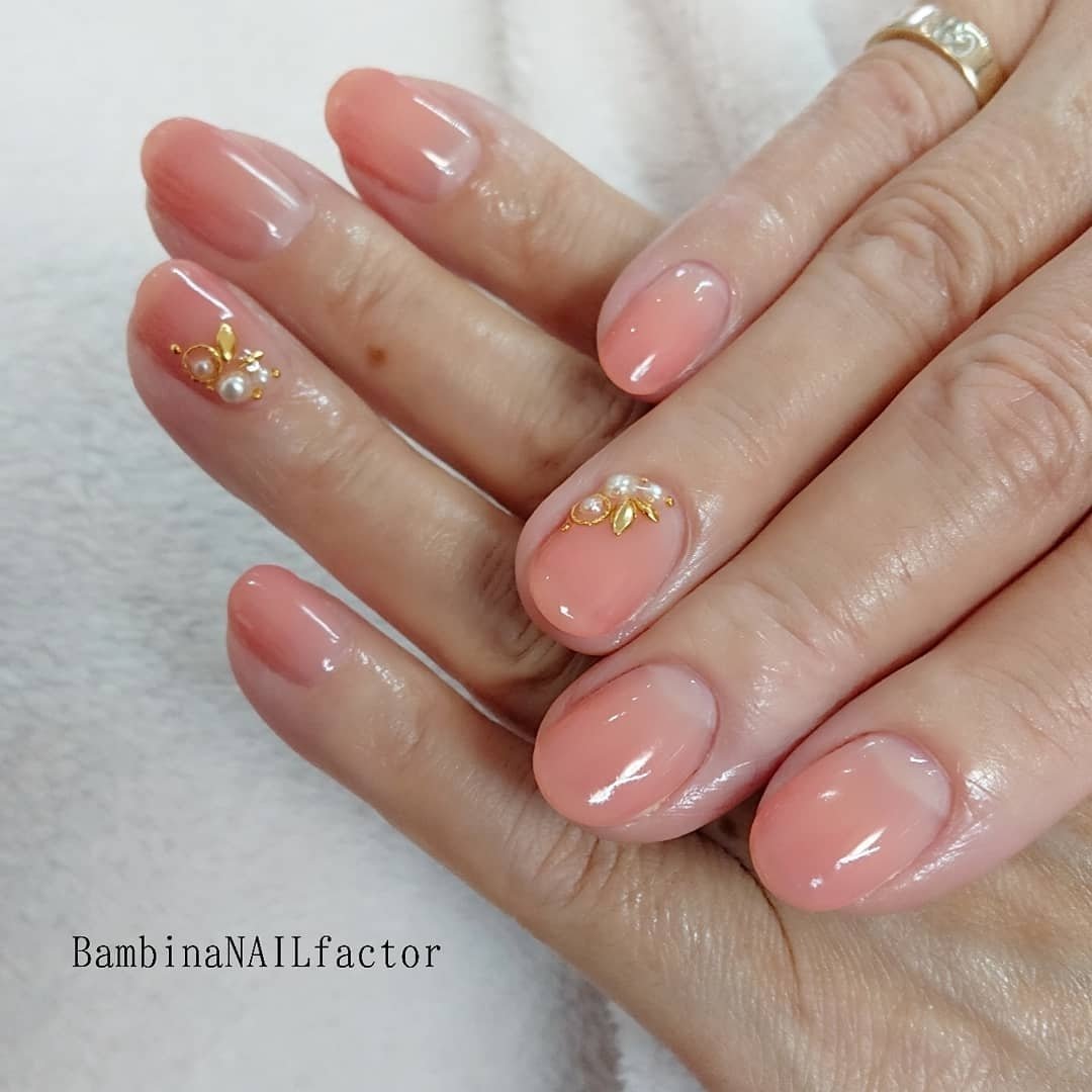 春 オールシーズン ハンド シンプル グラデーション Bambinanailfactorkiyokoのネイルデザイン No ネイル ブック