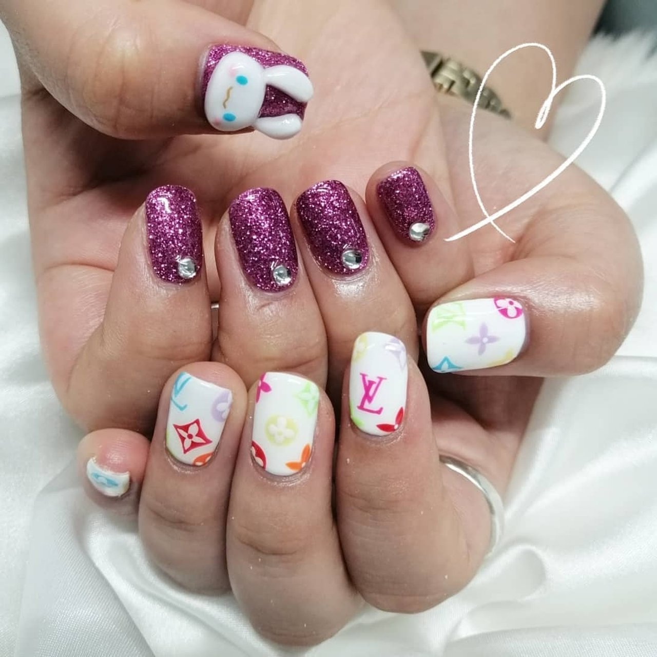 オールシーズン ハンド ワンカラー 痛ネイル キャラクター J Nails19のネイルデザイン No ネイルブック