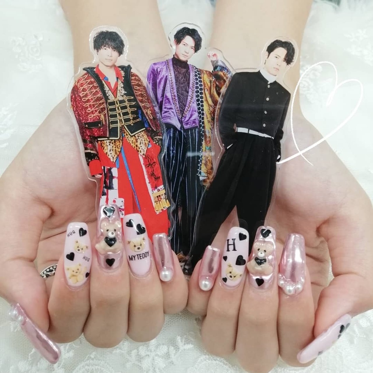 オールシーズン/ハンド/ワンカラー/ハート/イニシャル - j.nails19の