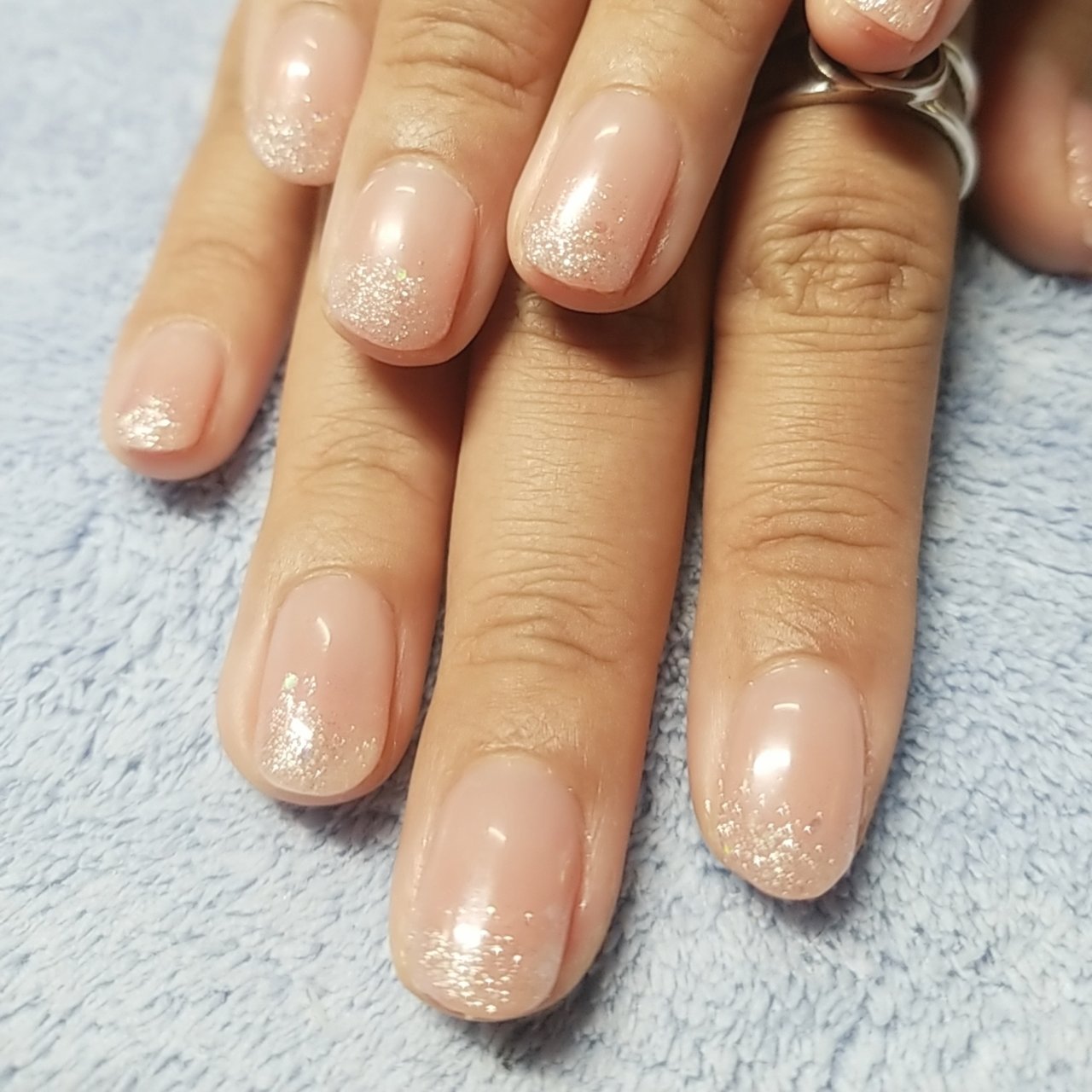 オールシーズン ハンド シンプル ラメ ミディアム みゆ のネイルデザイン No ネイルブック
