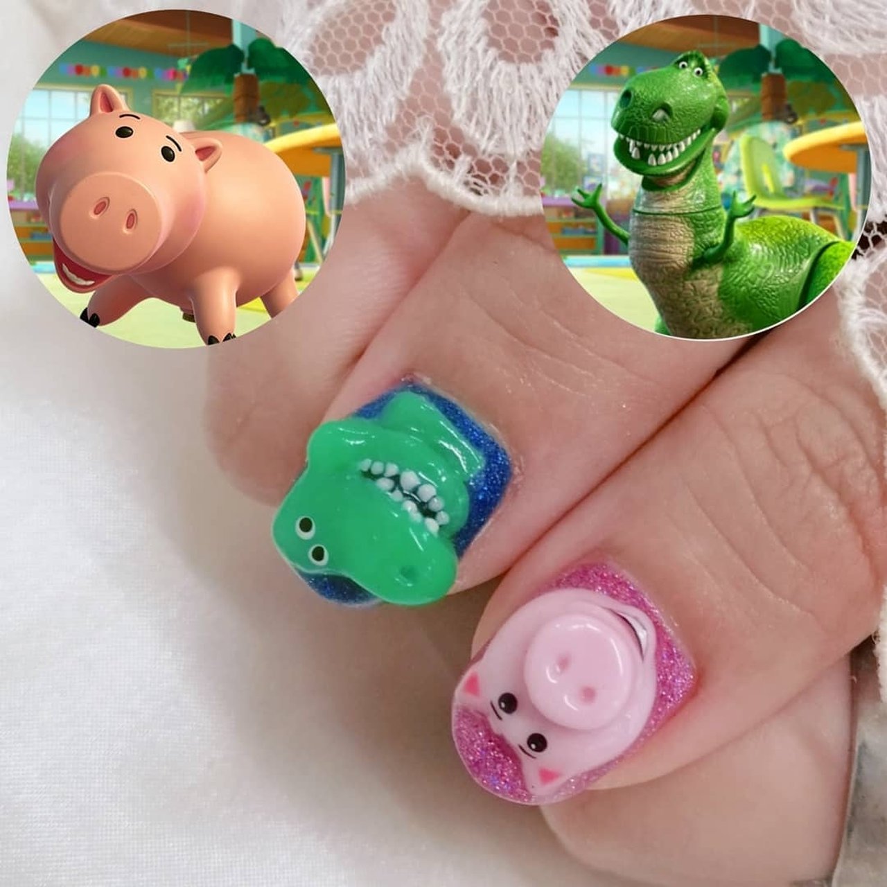 ハンド チェック 痛ネイル キャラクター 3d J Nails19のネイルデザイン No ネイルブック