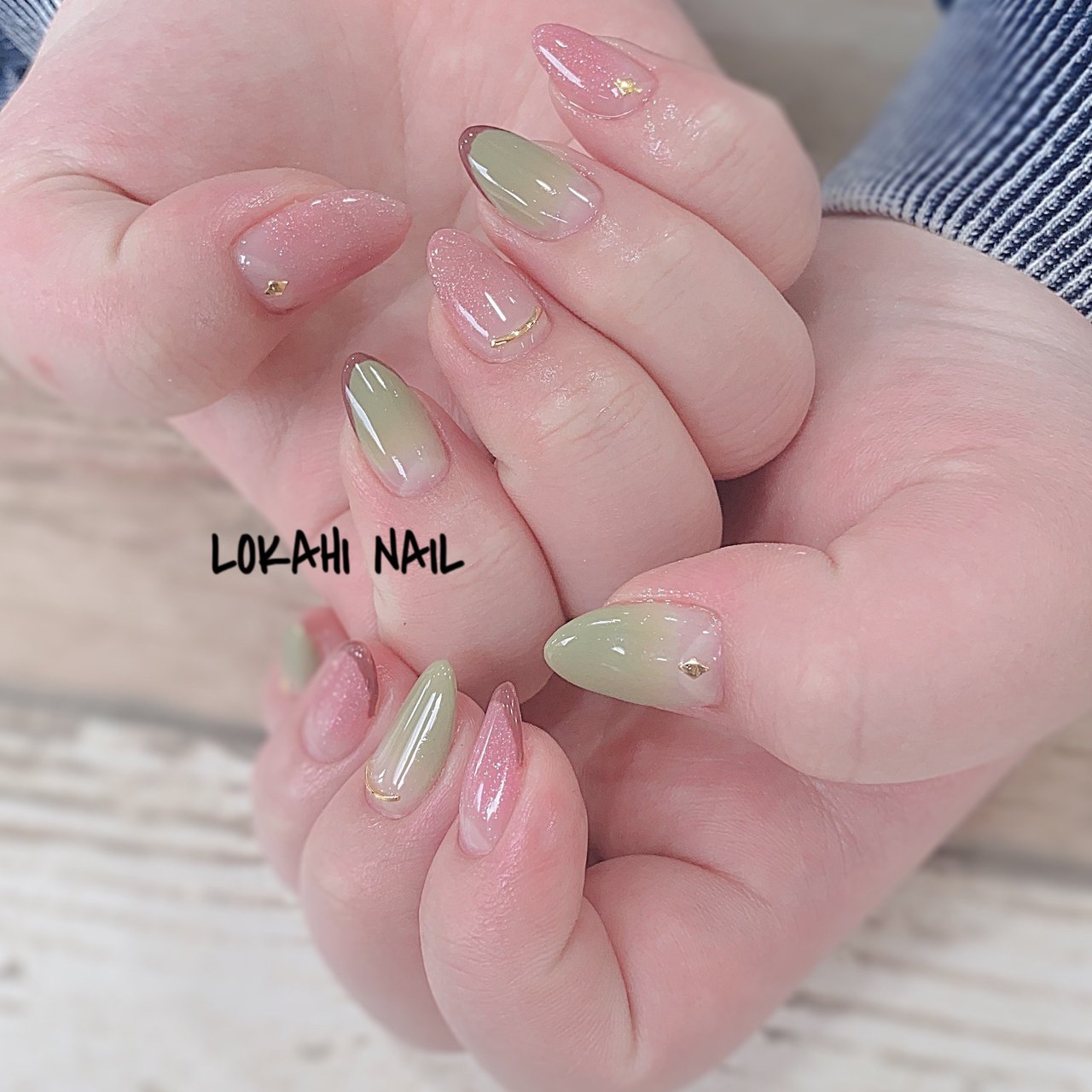 春 ハンド グラデーション ミディアム ピンク Lokahi Nail ロカヒネイルのネイルデザイン No ネイルブック