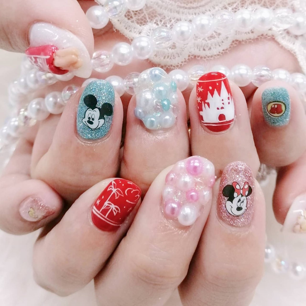 ハンド ラメ 痛ネイル キャラクター 3d J Nails19のネイルデザイン No ネイルブック