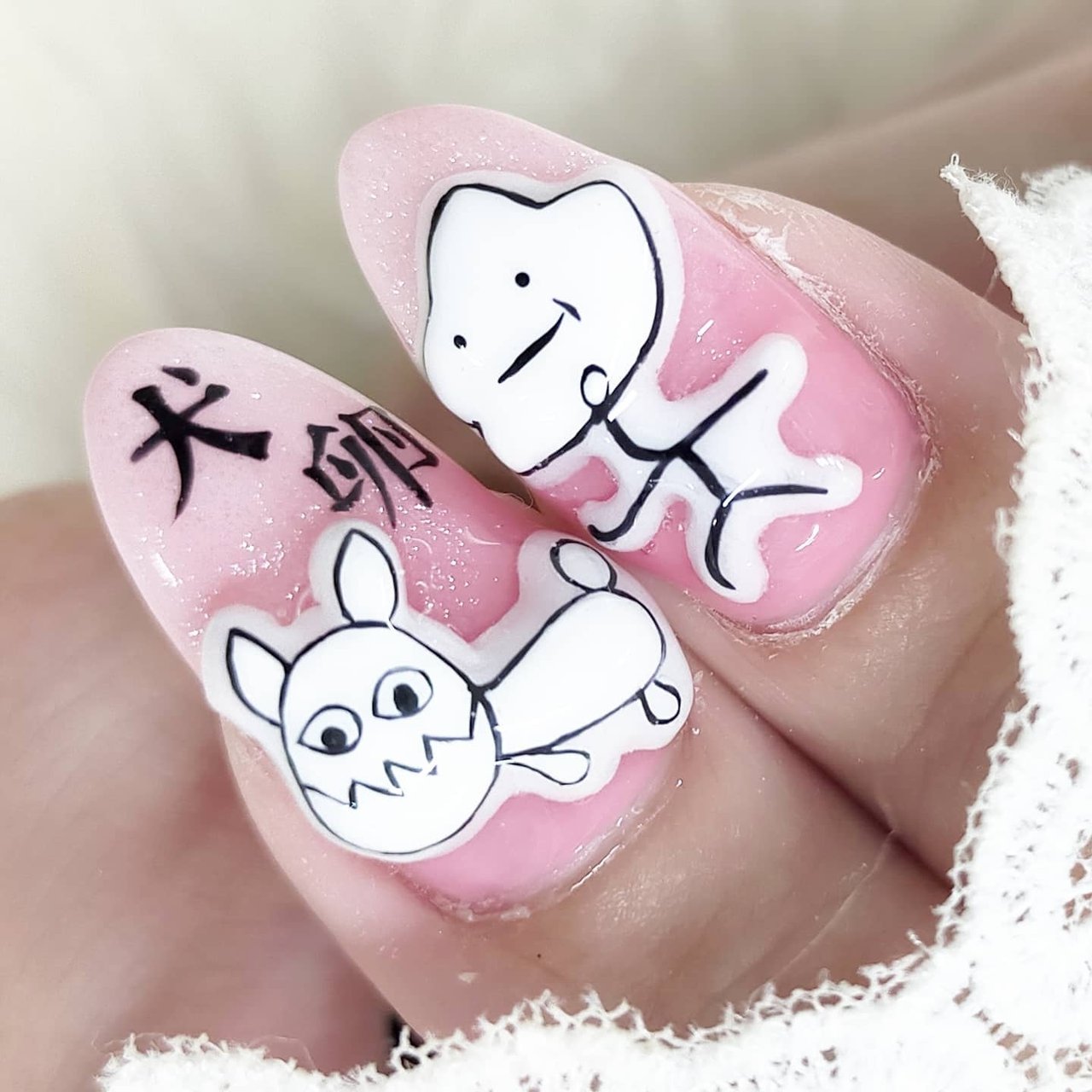 ハンド グラデーション 痛ネイル キャラクター 3d J Nails19のネイルデザイン No ネイルブック
