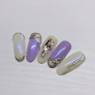 22年 新着順 高貴な紫色のネイルデザイン ネイルブック