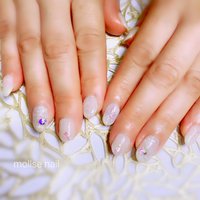 シアーホワイトのネイルデザイン ネイルブック