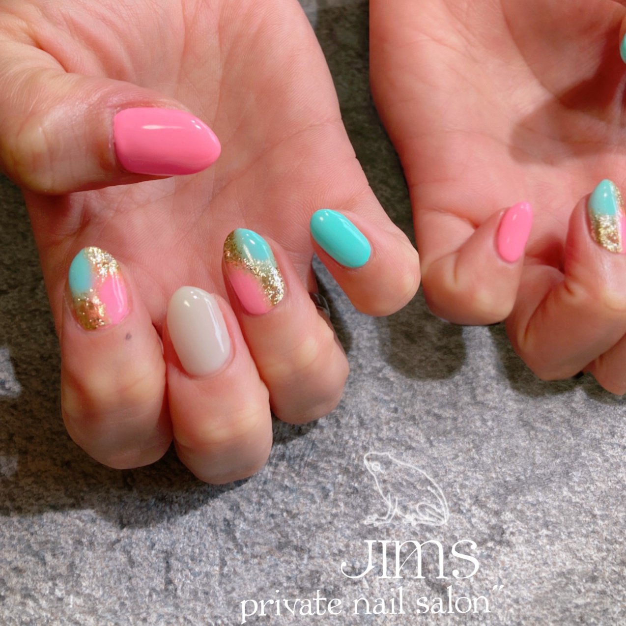 春 夏 オールシーズン バレンタイン ハンド Nail Salon Jimsのネイルデザイン No ネイルブック