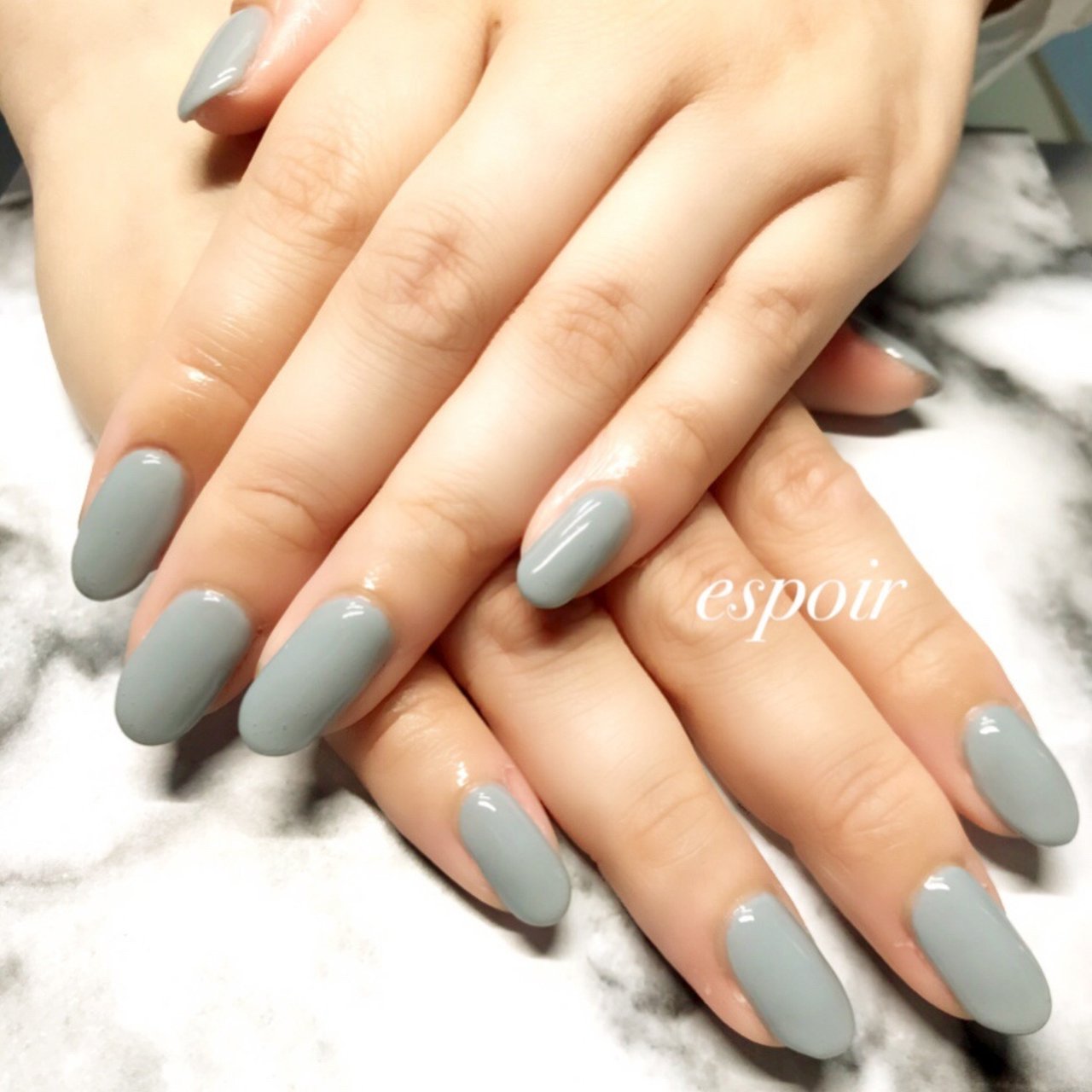 オールシーズン ハンド グレージュ グレー ジェルネイル Espoir エスポワール のネイルデザイン No ネイルブック