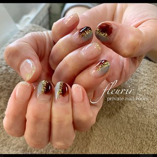 おすすめ順 塗りかけフレンチのネイルデザイン ネイルブック