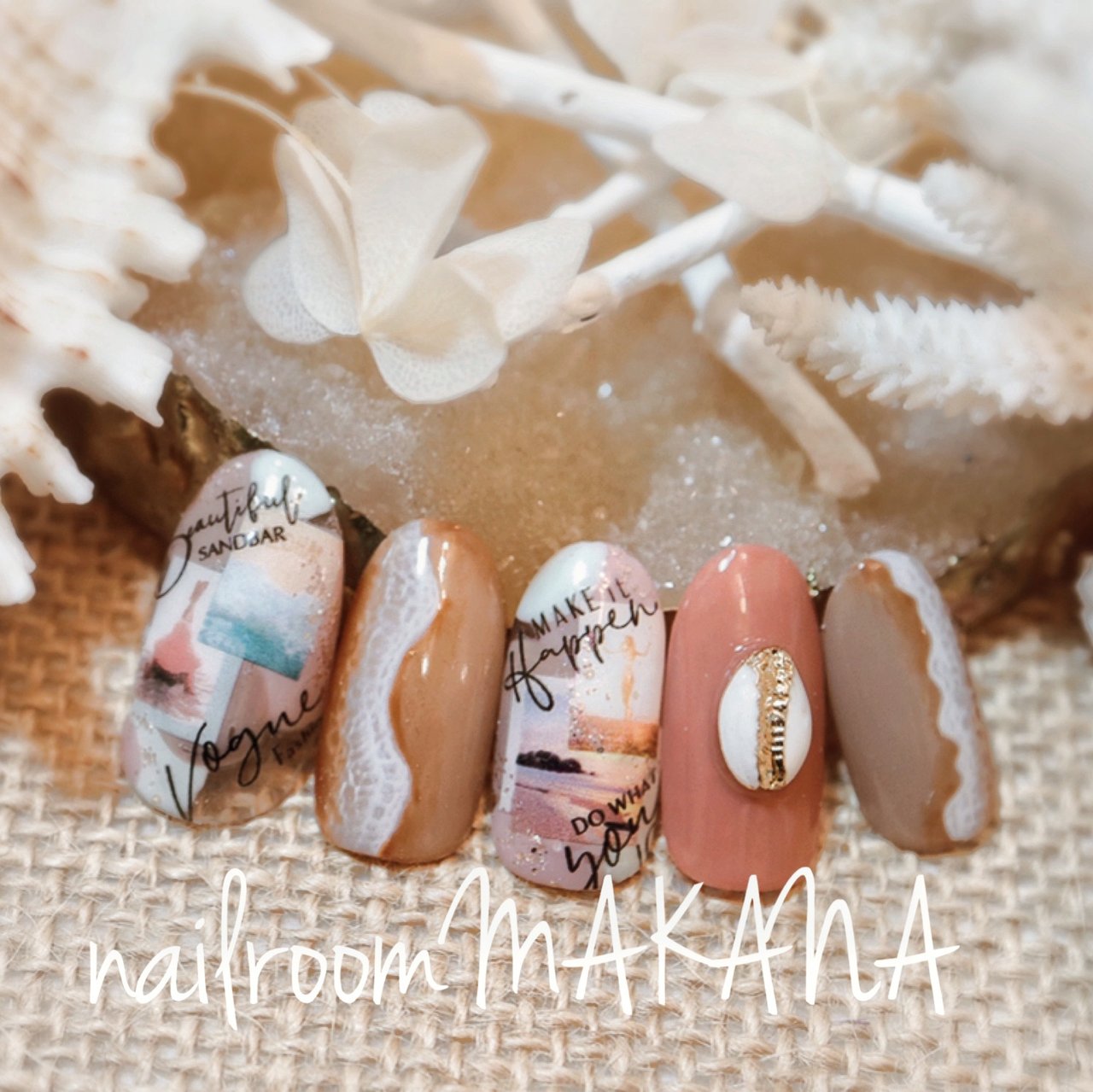 夏 旅行 海 リゾート シンプル 青葉台ネイルサロン ネイルルームマカナnailroommakana のネイルデザイン No ネイルブック