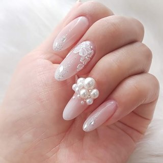パール ネイルモデルのネイルデザイン ネイルブック