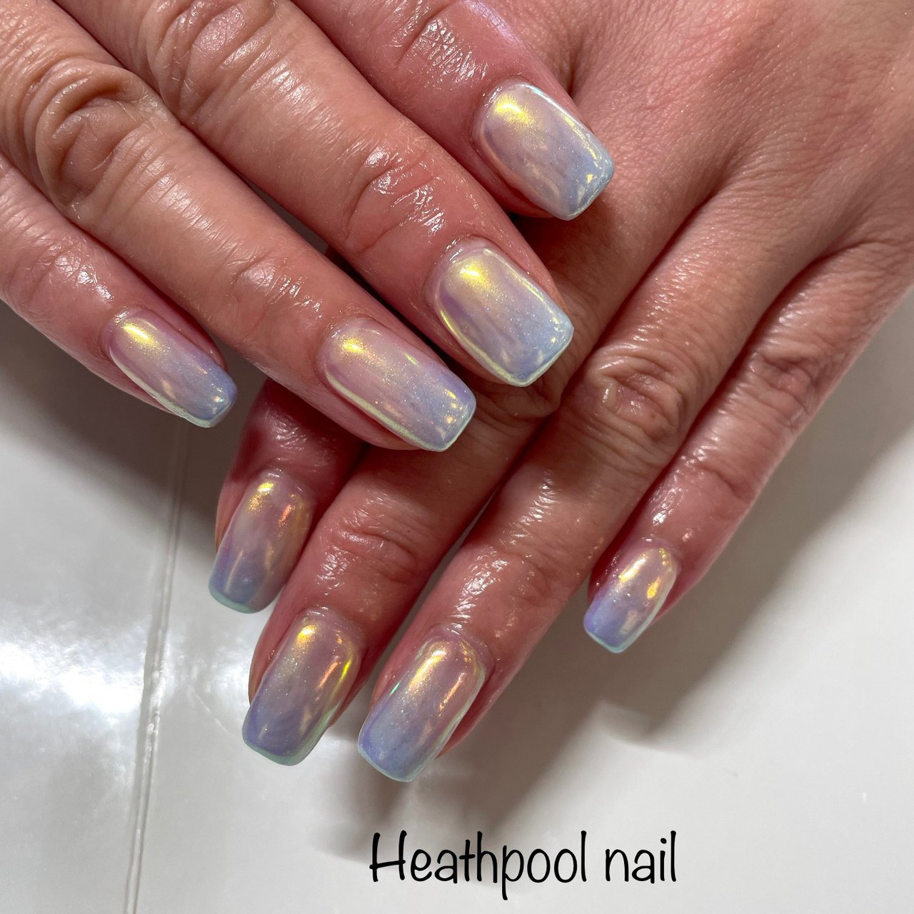 ハンド グラデーション オーロラ ミラー ピンク Heathpoolnailのネイルデザイン No ネイルブック