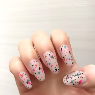 カラフルサンドのネイルデザイン ネイルブック