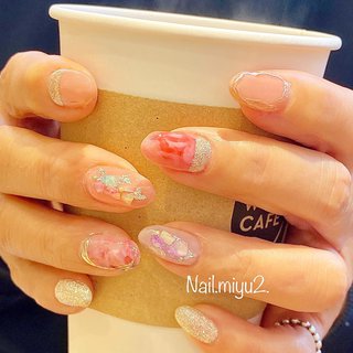 おすすめ順 ニュアンス アクリル絵の具のネイルデザイン ネイルブック