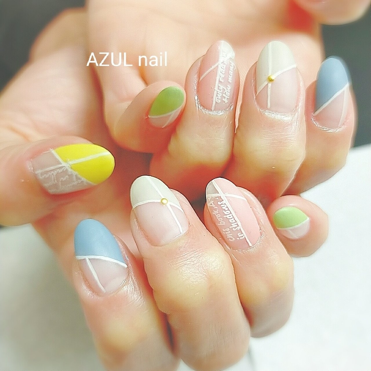 春 夏 オールシーズン ハンド フレンチ Azul Nailsalon 京成小岩のネイルデザイン No ネイルブック