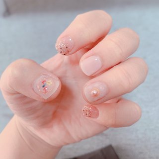 しずくネイルシールのネイルデザイン ネイルブック