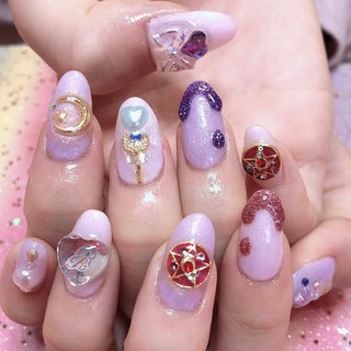 セーラームーン様 振袖オーダーギャルネイル