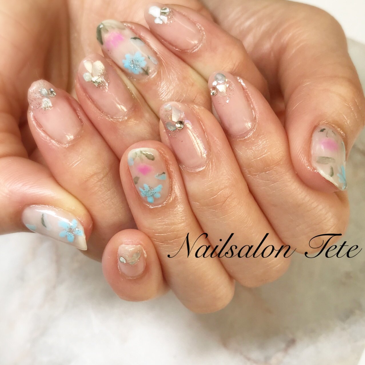 春 パーティー デート 女子会 ハンド Nailtete 本店のネイルデザイン No ネイルブック