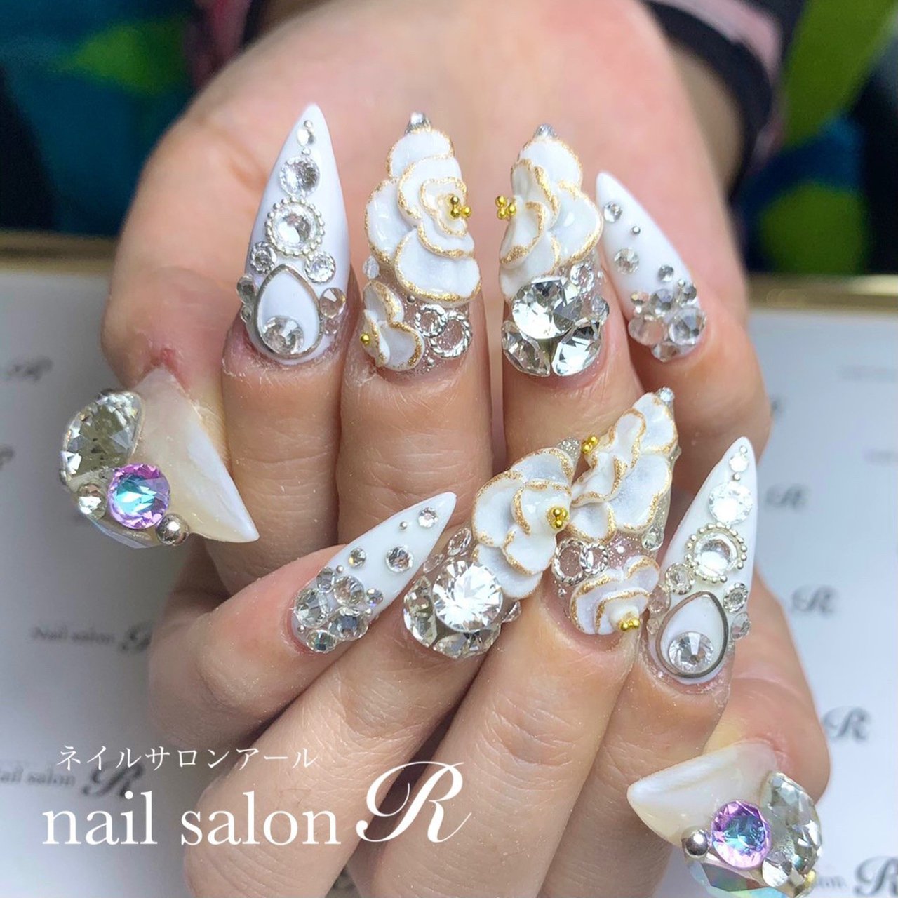 春 夏 オールシーズン 成人式 ハンド Nailsalon R ネイルサロンアール のネイルデザイン No ネイルブック