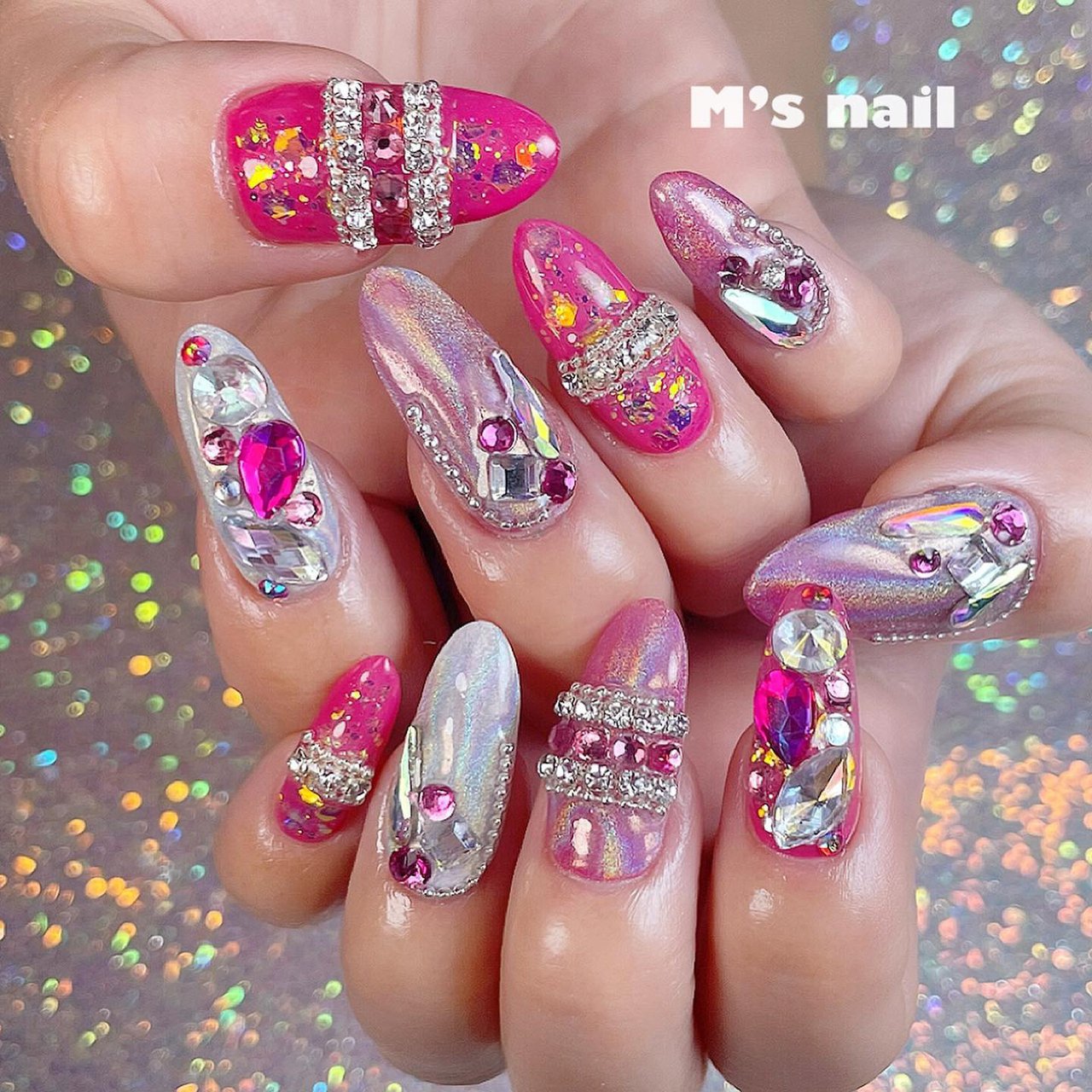 春/夏/秋/冬/ビジュー - まるみのネイルデザイン[No.6248036]｜ネイル  