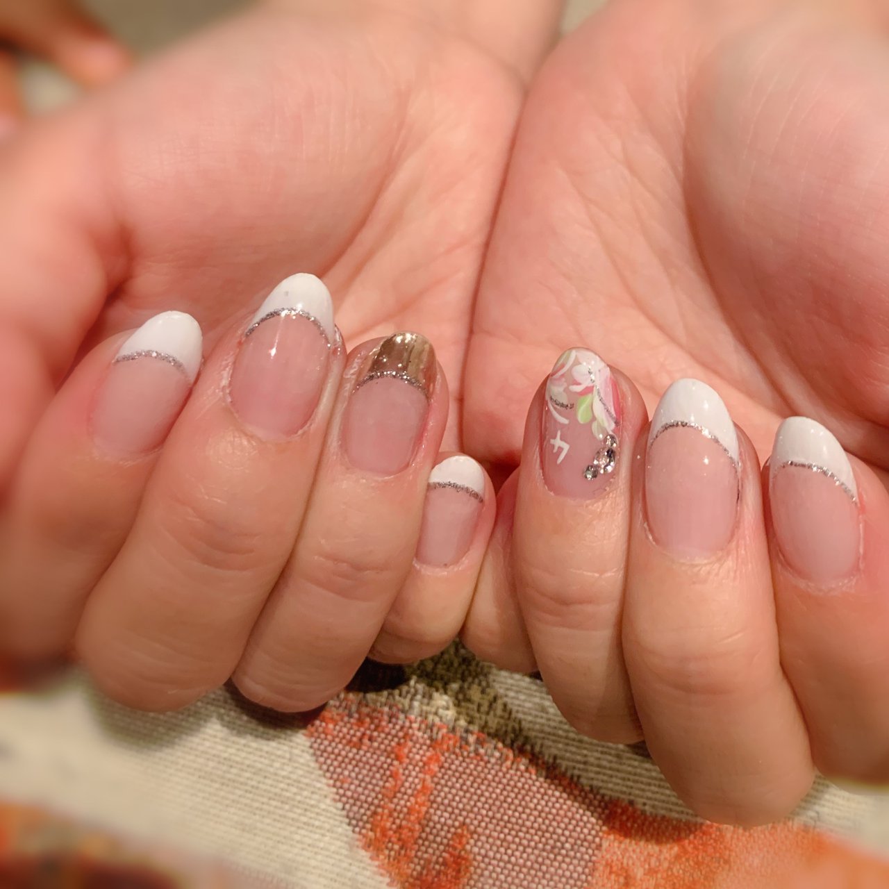 フレンチ ジェルネイル セルフネイル Kazumiのネイルデザイン No ネイルブック