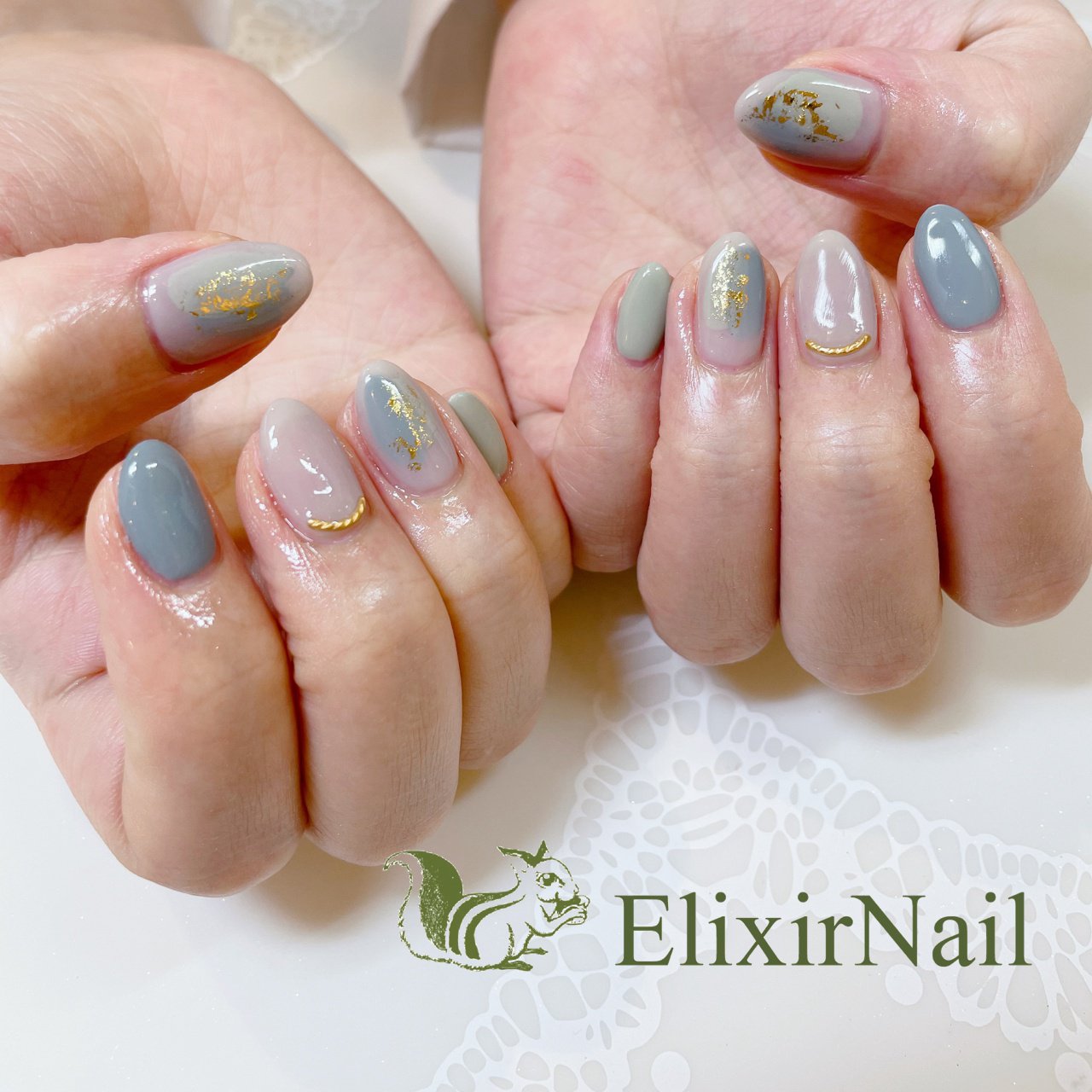 春 オールシーズン オフィス 女子会 ハンド エリクサーネイルのネイルデザイン No ネイルブック