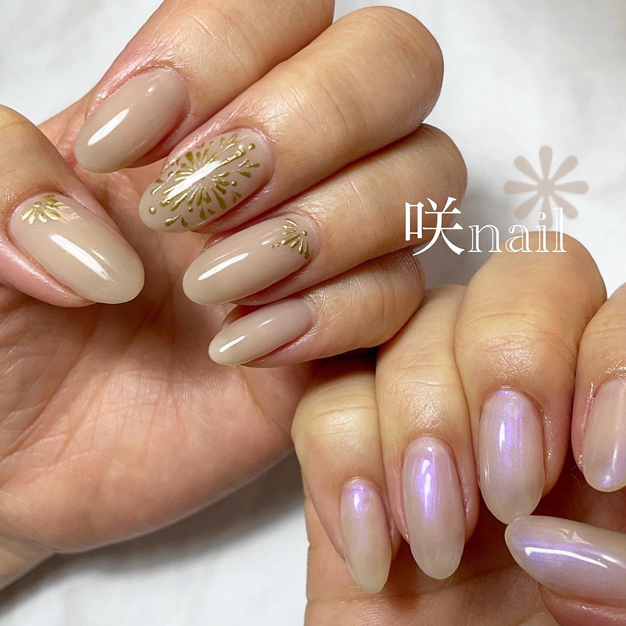 オールシーズン オフィス デート 女子会 ハンド 咲nail サキネイル のネイルデザイン No ネイルブック