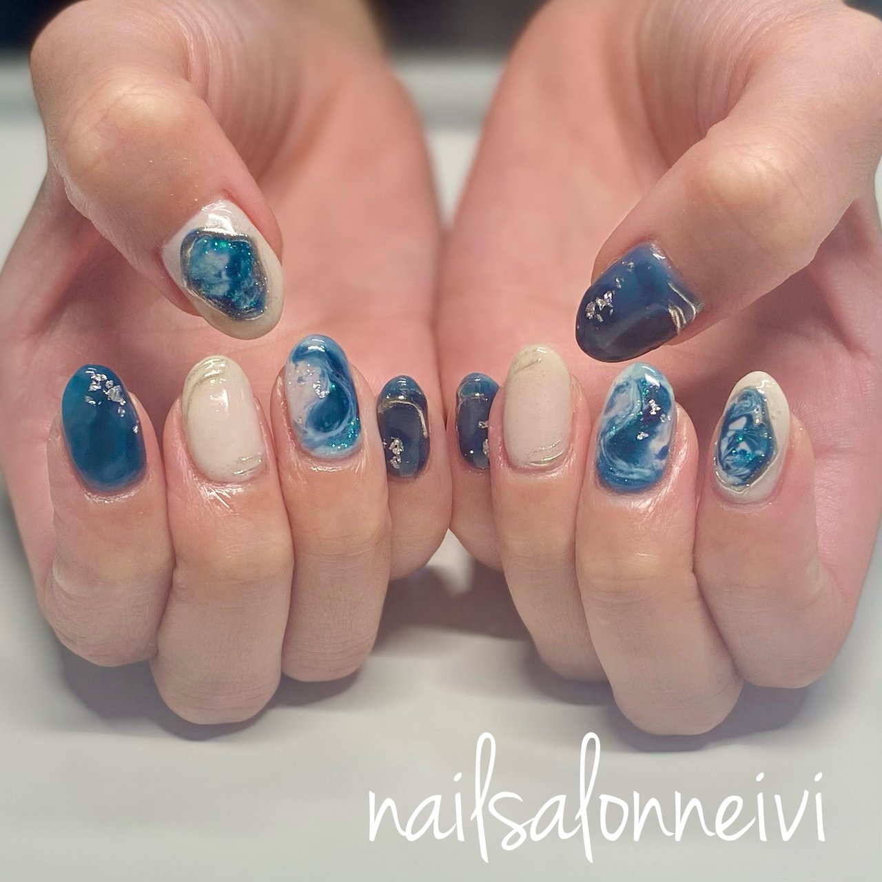 春 夏 ハンド ショート ベージュ Nailsalon Neiviのネイルデザイン No ネイルブック