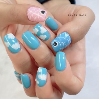 鯉のぼりのネイルデザイン ネイルブック
