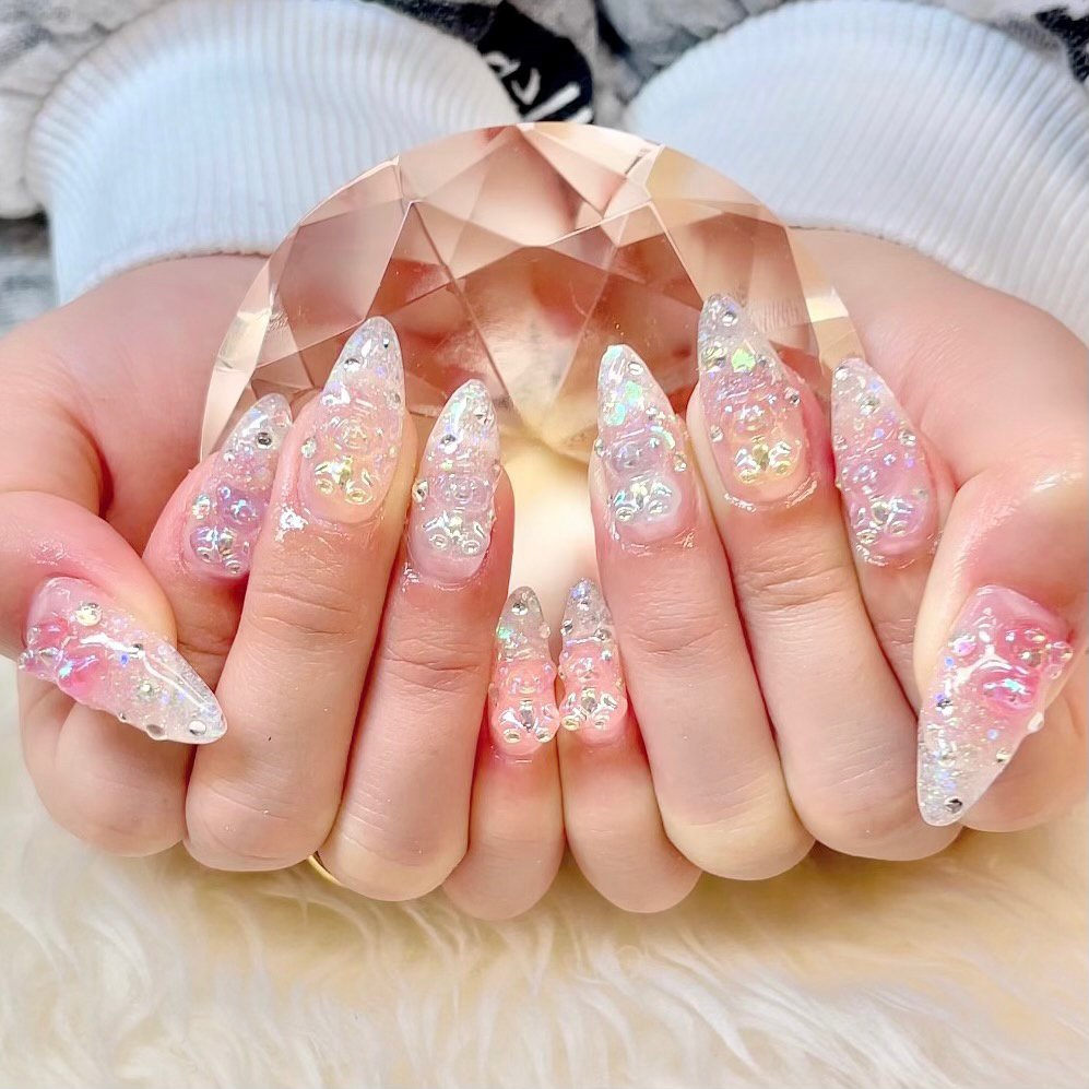 オールシーズン ハンド グラデーション ホログラム ラメ My Nailのネイルデザイン No ネイルブック