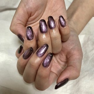21年 新着順 女子会 ブラック 紫のネイルデザイン ネイルブック