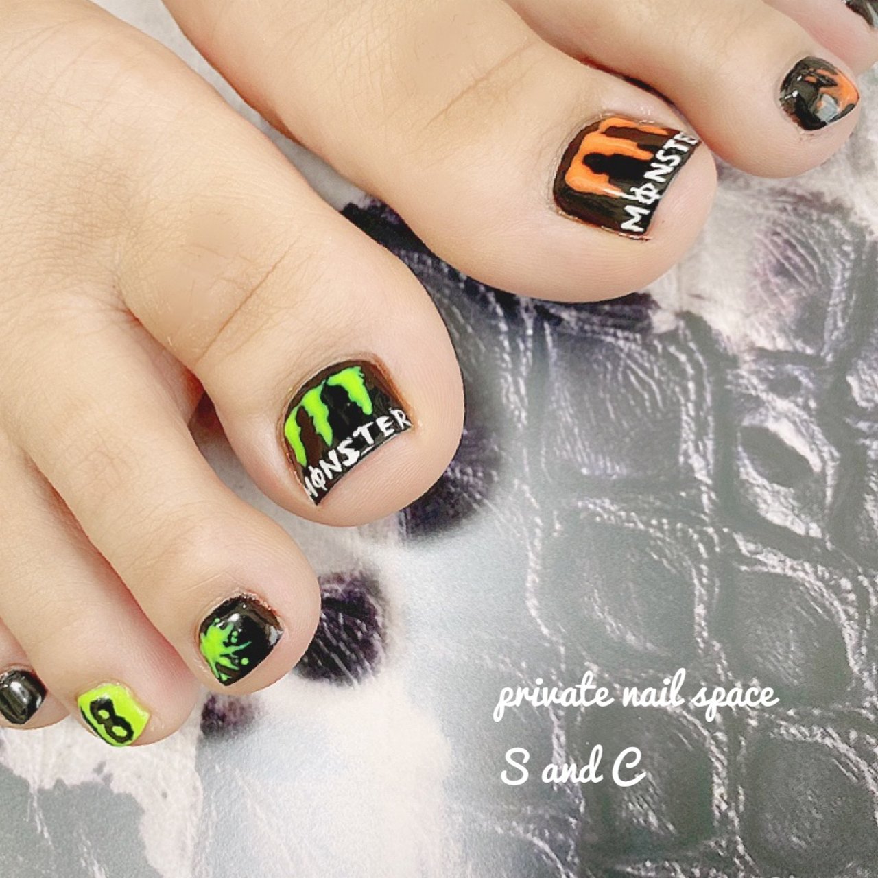 夏 オールシーズン 海 リゾート フット Private Nail Space S And Cのネイルデザイン No ネイルブック