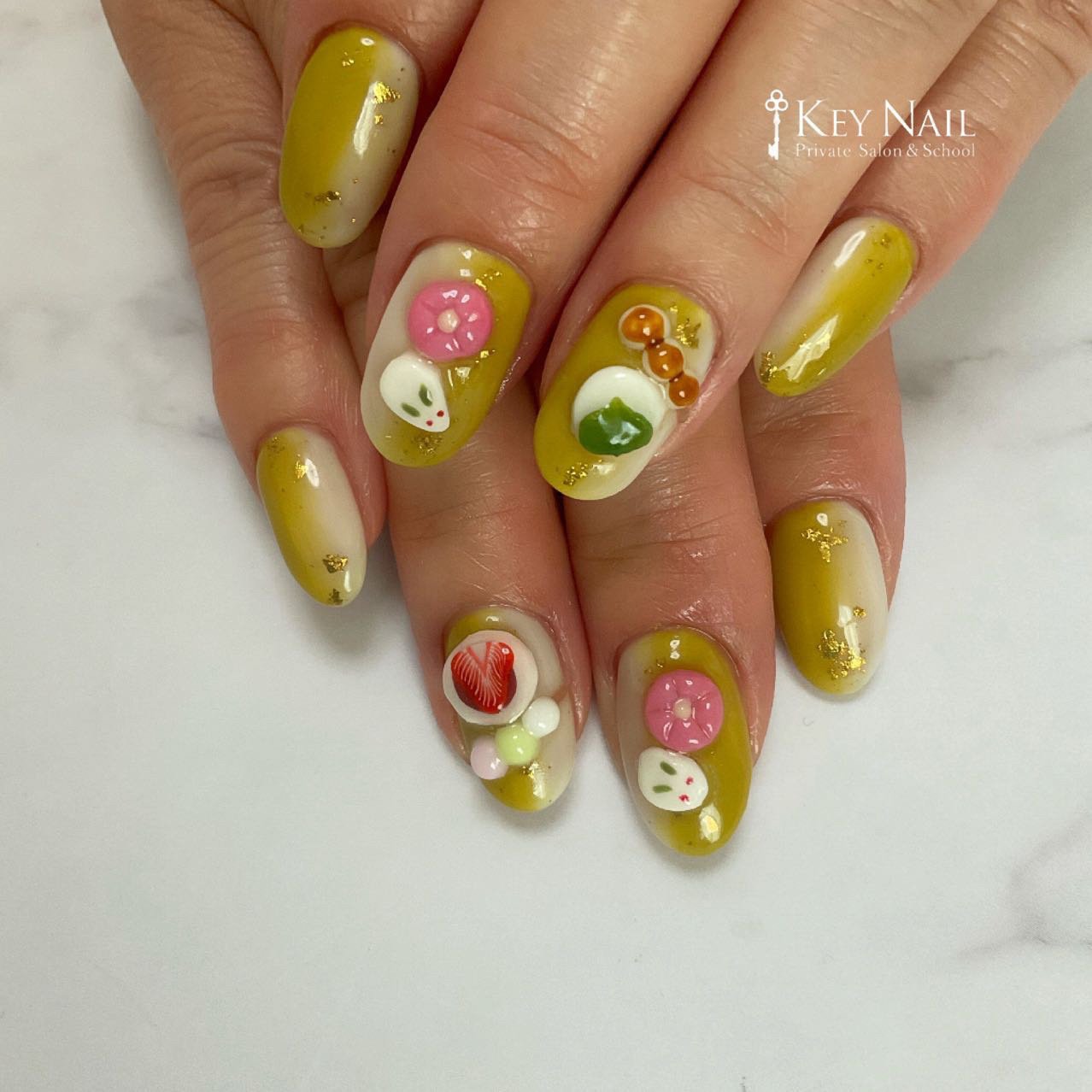 春 オールシーズン ハンド グラデーション 3d Keyのネイルデザイン No ネイルブック