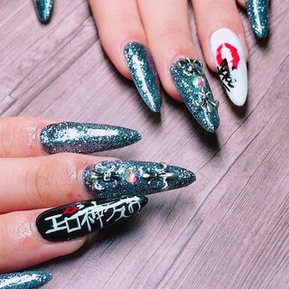 ロック スーパーロングのネイルデザイン ネイルブック