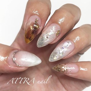 冬 ホログラム セルフネイルのネイルデザイン ネイルブック