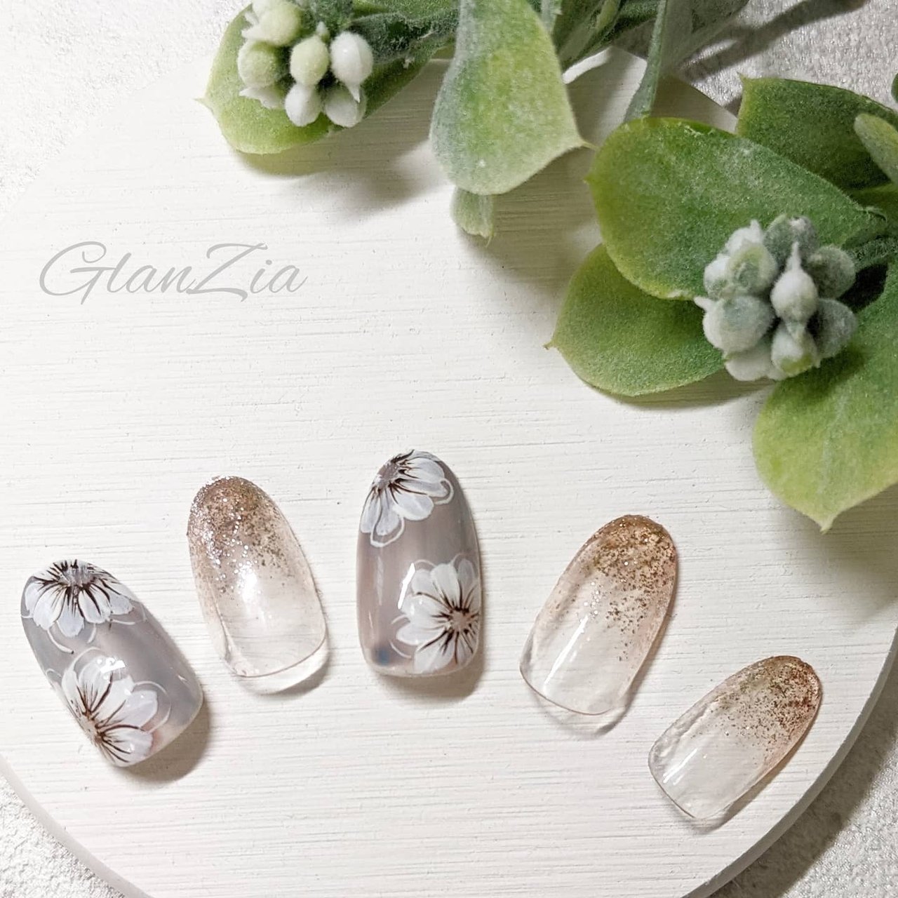 オールシーズン 梅雨 ブライダル パーティー ハンド Glanzia ｸﾞﾗﾝﾂｨｱ 南流山駅前6分nail Facialのネイル デザイン No ネイルブック