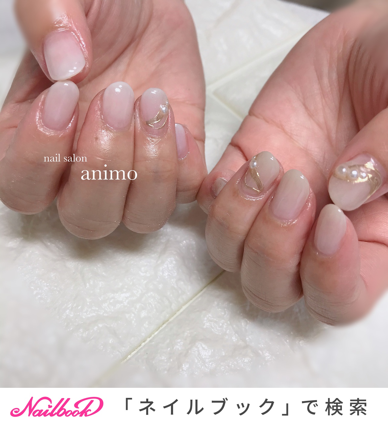 新婦母ネイルのネイルデザイン ネイルブック