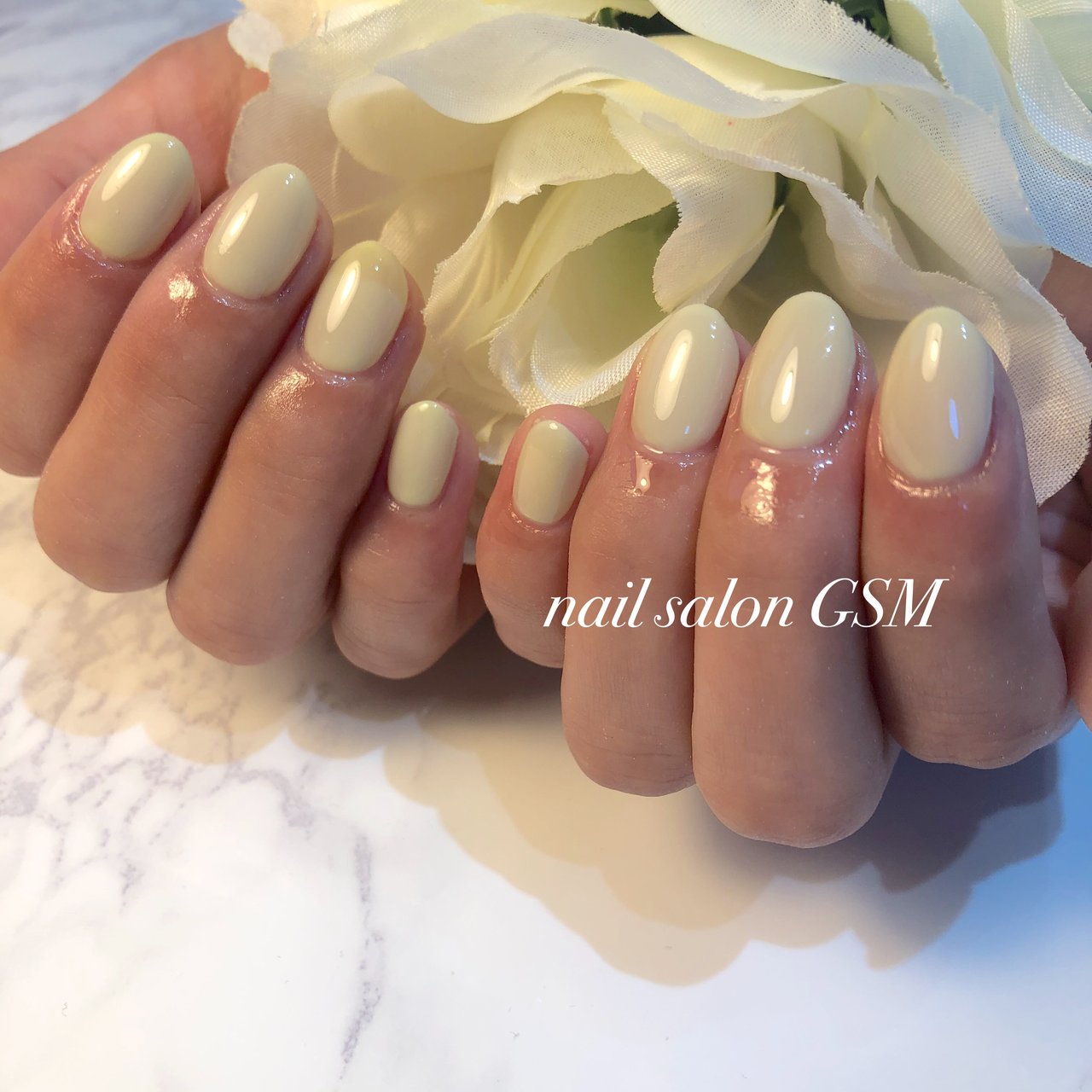 オールシーズン ハンド シンプル ショート グリーン Nail Salon Gsmのネイルデザイン No ネイルブック