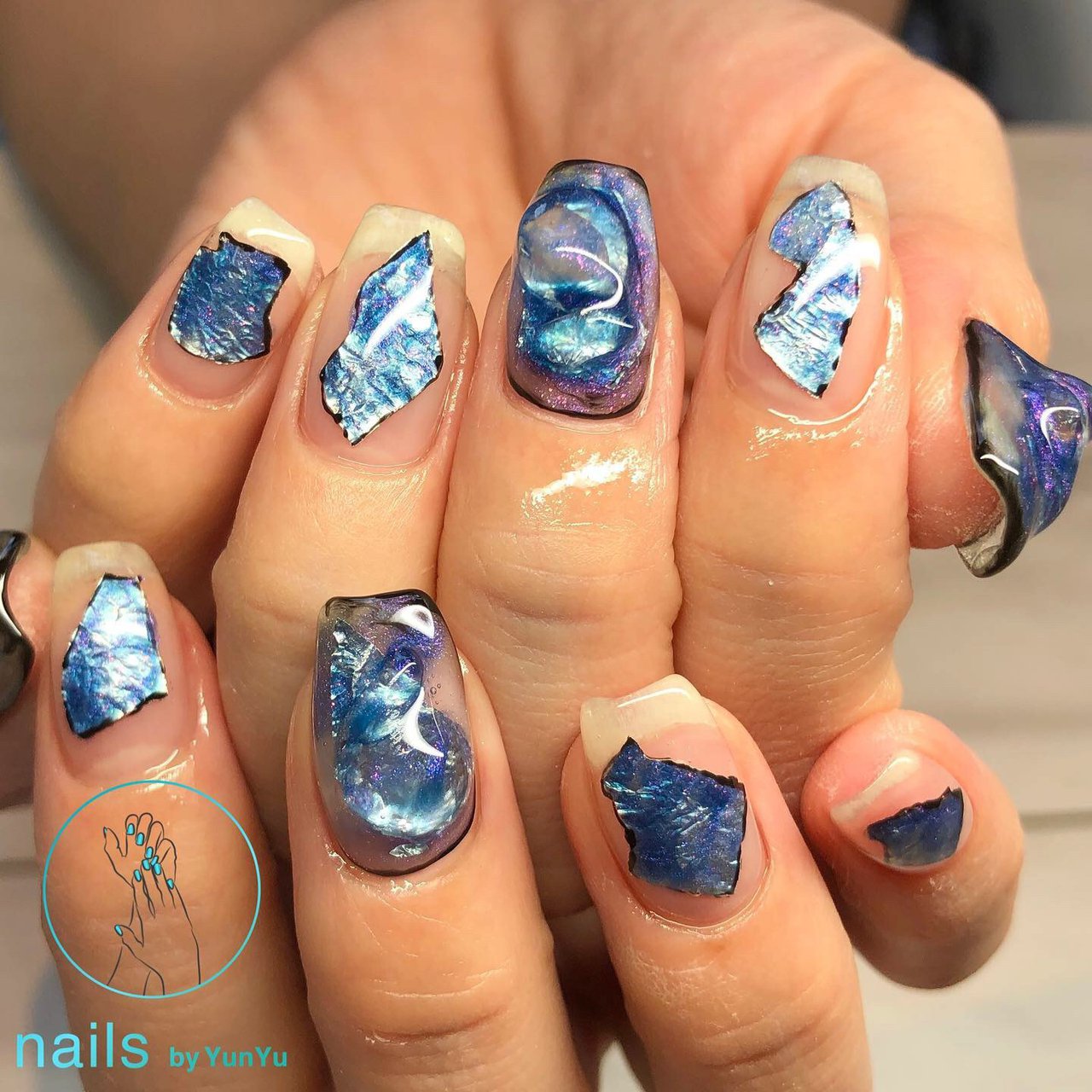 春 夏 海 ハンド ニュアンス Yunyuのネイルデザイン No ネイルブック