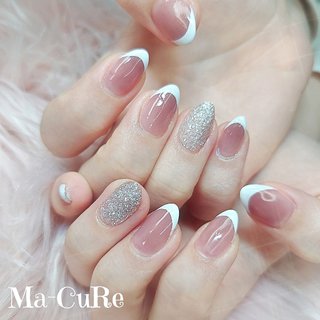 人気順｜シュガー/フレンチネイルのネイルデザイン｜ネイルブック 