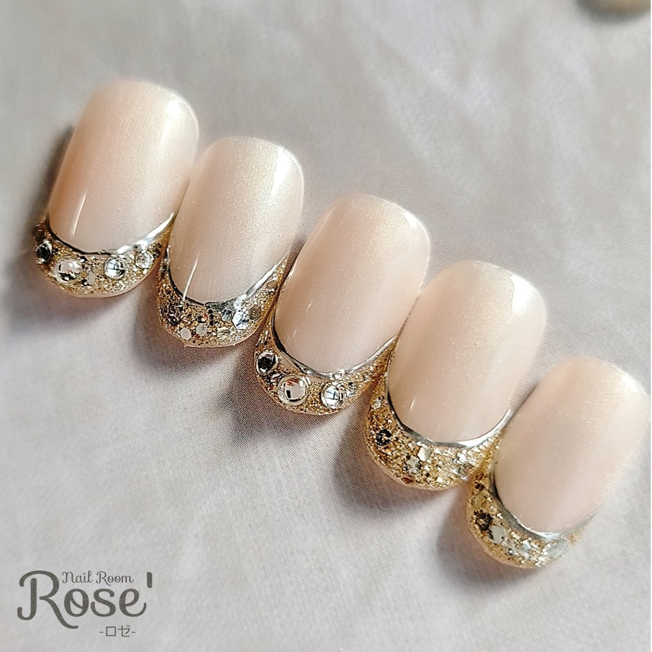 夏 ブライダル ハンド フレンチ ワンカラー 三軒茶屋 Rose のネイルデザイン No ネイルブック