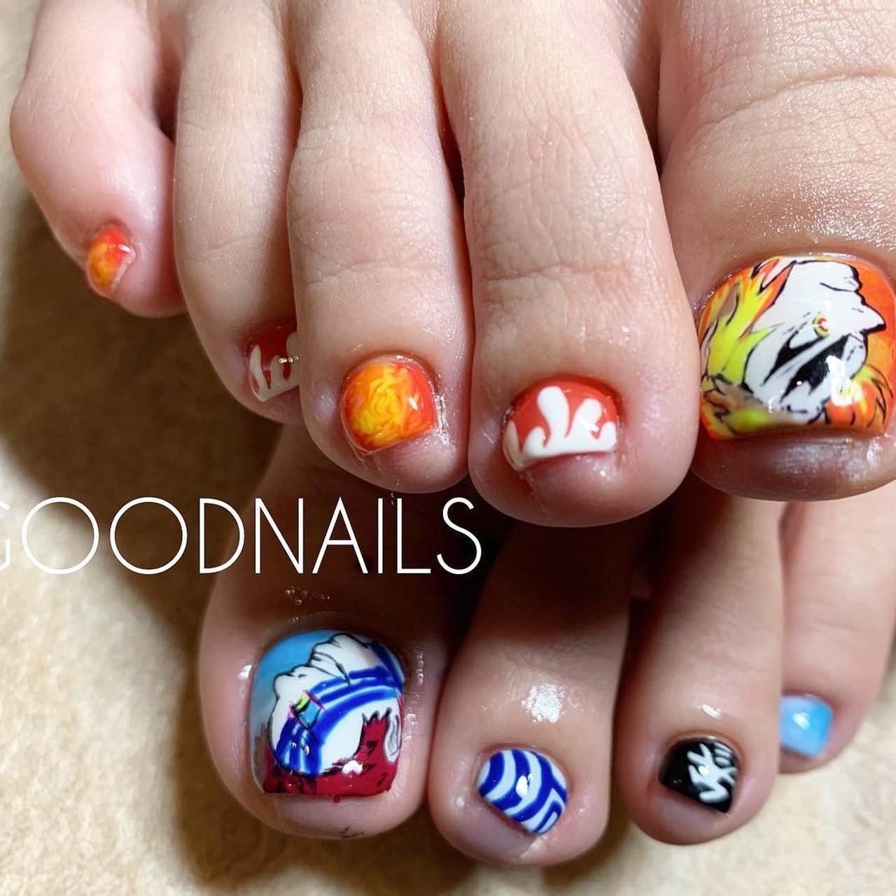 オールシーズン ライブ ハロウィン フット キャラクター Juriのネイルデザイン No ネイルブック