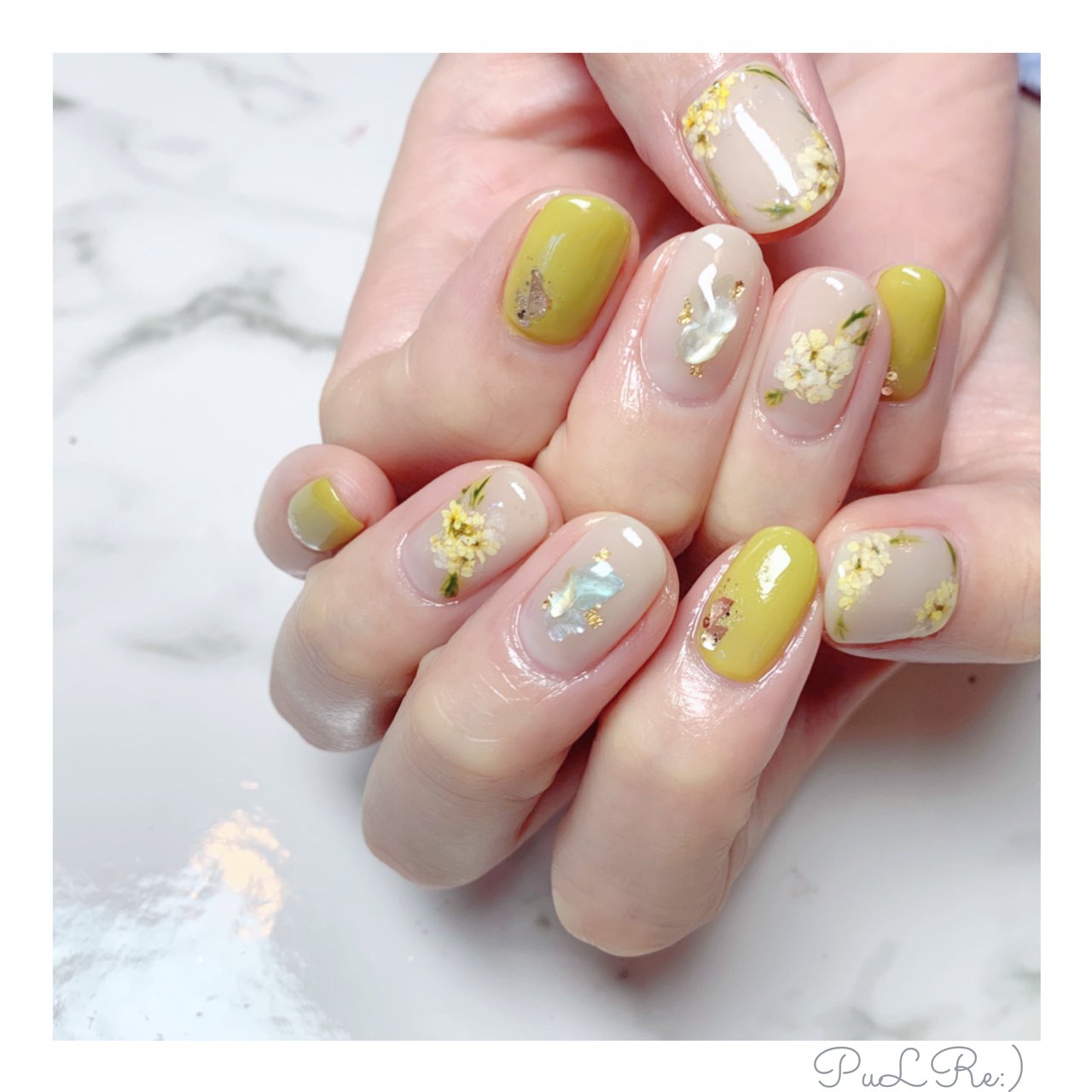 春 リゾート オフィス 女子会 ハンド Nail Salon Pulre のネイルデザイン No ネイルブック