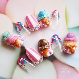 アイスクリームネイルのネイルデザイン 3ページ目 ネイルブック