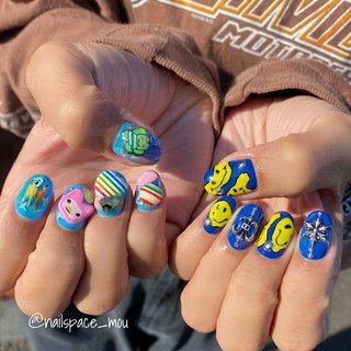 21年 新着順 春 ニコちゃんネイルのネイルデザイン ネイルブック